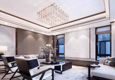 湘江雅颂居120平中式风格三居室装修案例