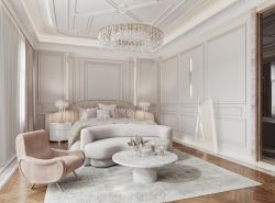 法式风格家庭别墅卧室装潢设计效果图