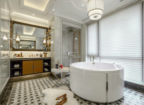 2023法式风格浴室浴缸装修设计图片
