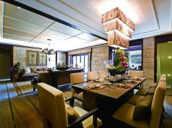 东南亚风格餐厅吊灯装修设计图片