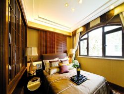 东南亚风格卧室床头装修设计图