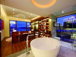 东南亚风格主卧室浴缸装潢设计图片
