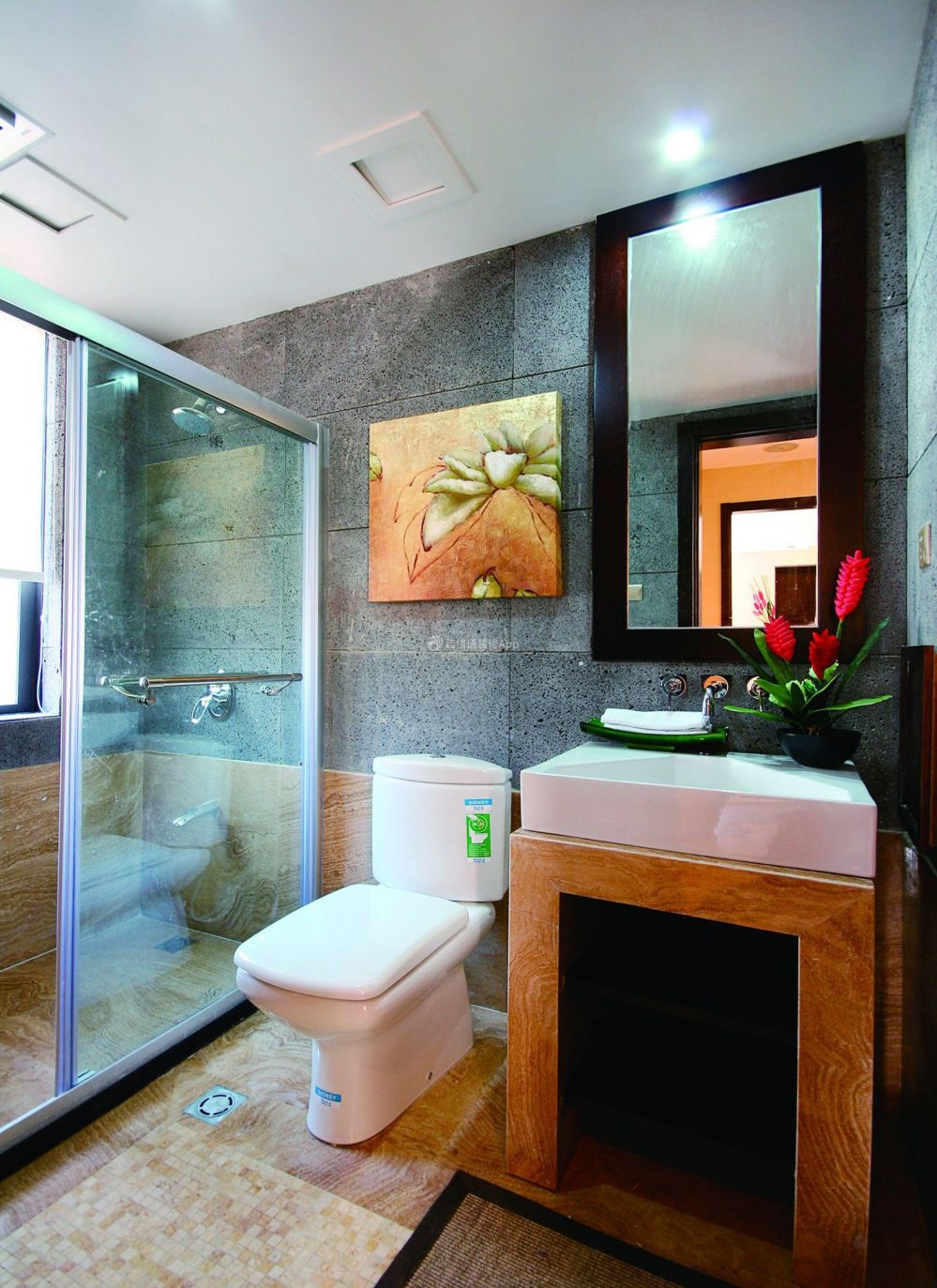东南亚风格家居卫生间设计图片: