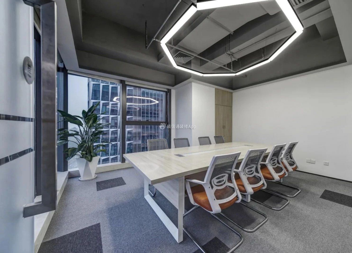 300平小型办公会议室装修效果图