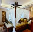 东南亚风情卧室装修设计实景图片