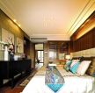600平东南亚别墅卧室装修设计实景图片