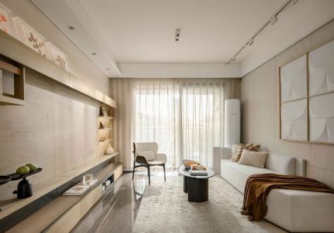 宗鑫公寓140平米两室两厅现代简约装修案例
