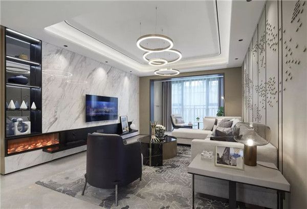 [十堰托美尔装饰]128㎡现代轻奢风,端庄又大方!