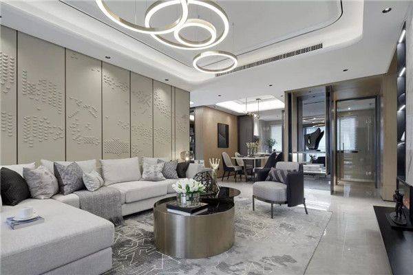 [十堰托美尔装饰]128㎡现代轻奢风,端庄又大方!