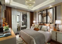 2022新古典风格卧室床头装饰画图片