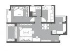 沣柳国际113平米北欧风格四居室装修案例
