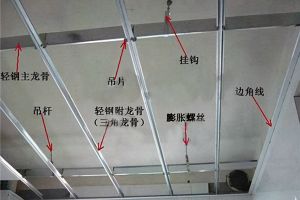 家装轻钢龙骨吊顶施工工艺