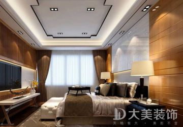 风尚米兰132平米新中式三居室装修案例
