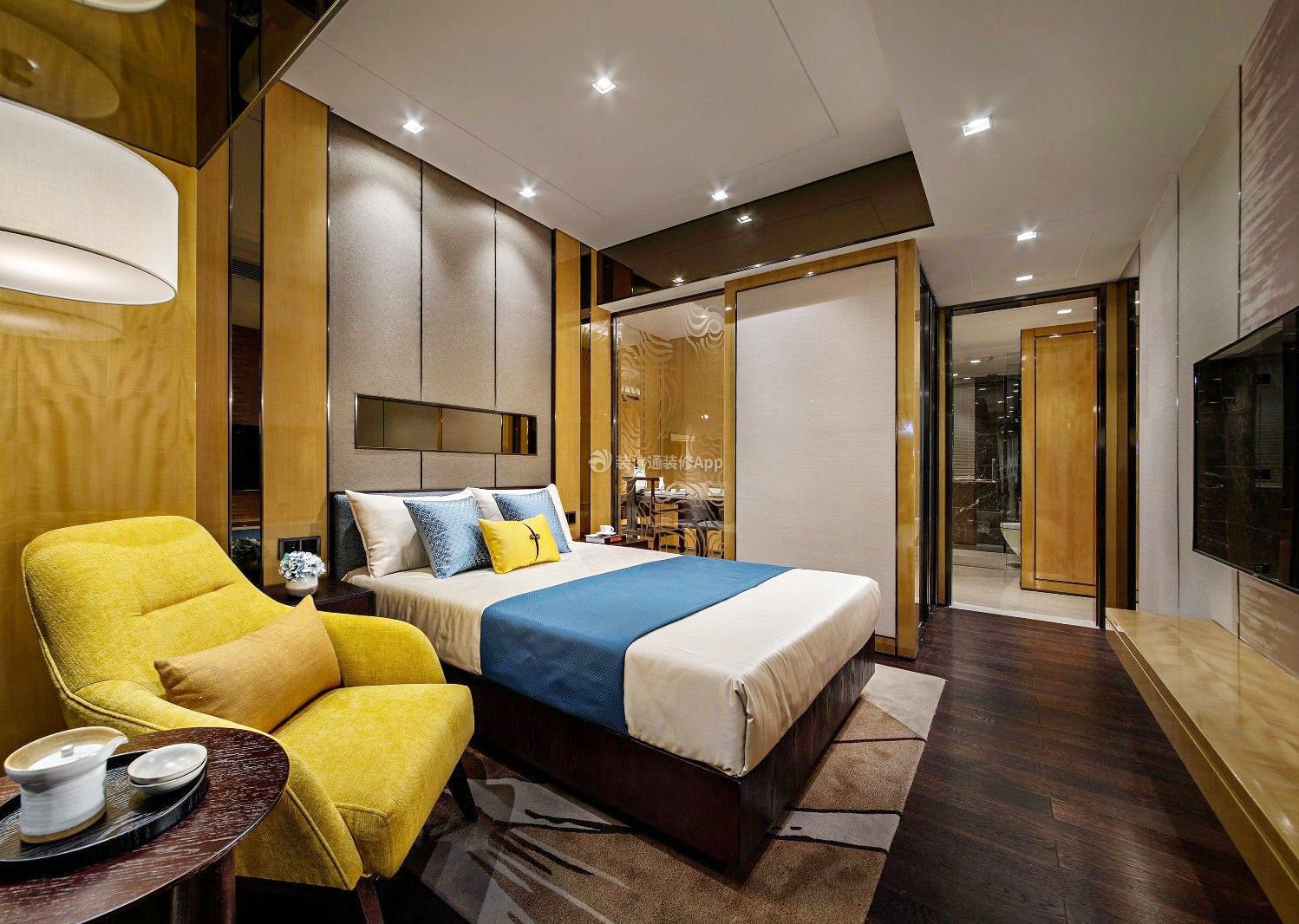 新中式风格四房两厅卧室装修设计图片