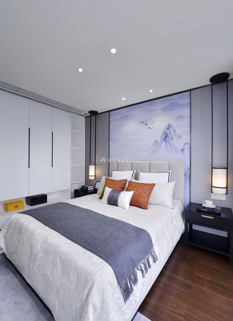 新中式风格卧室装修设计效果图欣赏