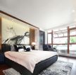新中式风格卧室床头装潢设计图片