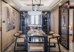 新中式风格新房餐厅装潢设计图片