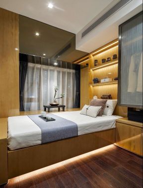 新中式风格小卧室装修设计效果图