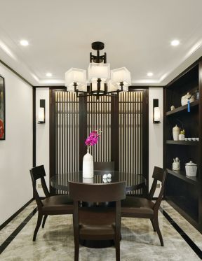 新中式风格家装室内餐厅设计图片