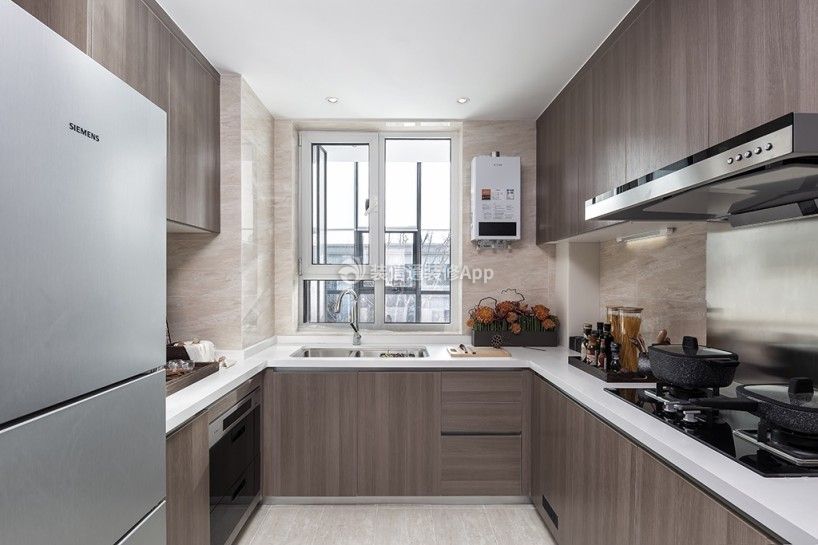 新中式风格140平米厨房橱柜家装效果图欣赏