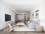 湘江豪庭100平日式风格三居室装修案例