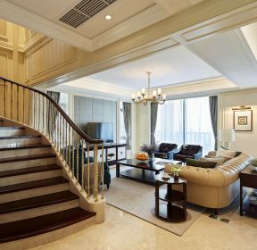 2022欧式别墅室内楼梯装修设计图片-每日推荐