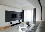 现代黑白风格客厅电视背景墙装修