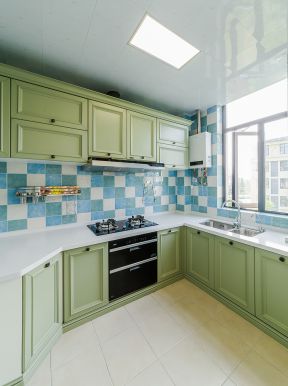 厨房橱柜颜色搭配 美式厨房装饰