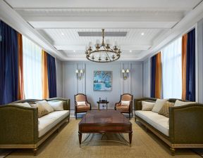 美式客厅沙发图片 美式风格客厅装修图 美式风格客厅效果图