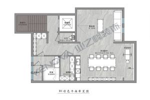 [北京汇巢别墅装饰]鲁能七号院350平米别墅现代风格案例