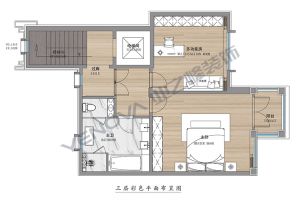 [北京汇巢别墅装饰]鲁能七号院350平米别墅现代风格案例