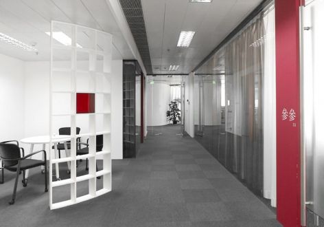 资生堂办公室1000平现代简约风格装修案例