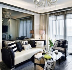 40平一室一厅小户型欧式客厅沙发图片-每日推荐