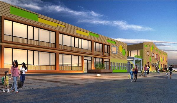 幼儿园外墙设计装修效果图片