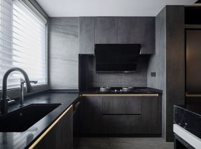 100平方米房子厨房橱柜颜色装饰效果图片