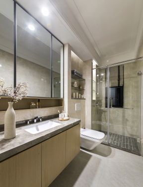 100平方米房子卫生间装潢设计效果图片