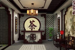 [北京紫云轩装饰]中式茶楼装修设计，充满古典韵味！