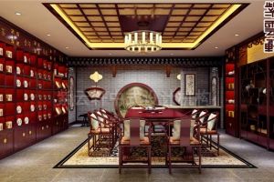 [北京紫云轩装饰]中式茶楼装修设计，充满古典韵味！