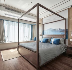 2022大户型中式风卧室装修设计效果图-每日推荐