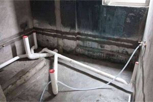 家装pvc排水管安装