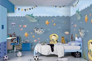 [上海春亭设计]儿童房墙面装饰—手绘，打造快乐氛围
