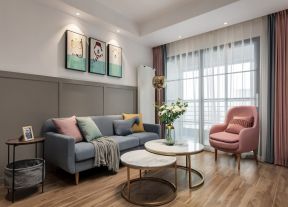 北欧风格客厅沙发装修设计图片2023