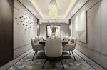 新中式风格132平四居室餐厅餐桌装修设计图