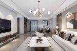 西安万达天樾150平三居室装修效果，高级的色彩搭配满分