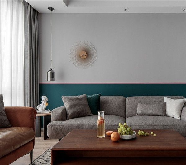 北京尚品怡园装饰拼色墙装修设计让你家多一分色彩