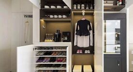 [培迪装饰] 鞋柜挂衣柜一体的家具选购要点 鞋柜衣柜一体设计