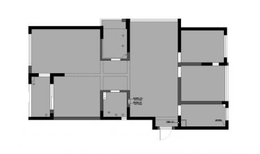 大正水晶森林137㎡现代风格三室两厅装修案例