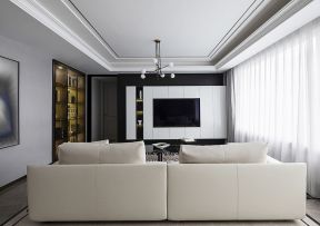 四居室现代风格电视墙装潢设计效果图