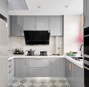 欧式风格四居室厨房地砖装潢设计效果图-每日推荐