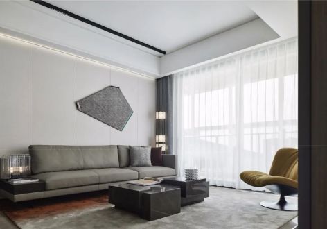 久华佳苑133平米三居室现代风格设计案例